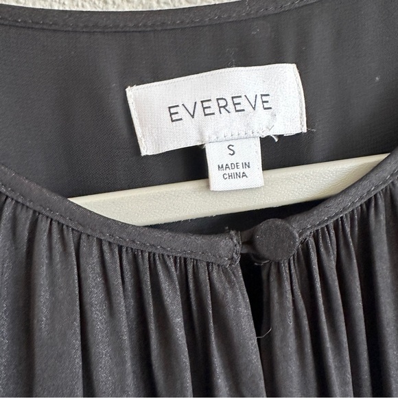 Evereve Black Tiered Maxi Dress Small - Picture 3 of 12